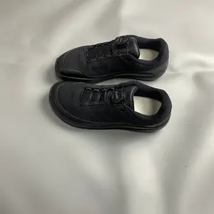 Men's Wide-Last Closed Rubber Sneakers - Black Breathable Mesh Accessible, Aesthetic, Low-Cut, Mixed-Material, Nonslip Casual Trainers with Soft Anti-Slip Sole for Walking, All-Seasons Athletic Footwear, Accessible Casual Trainers