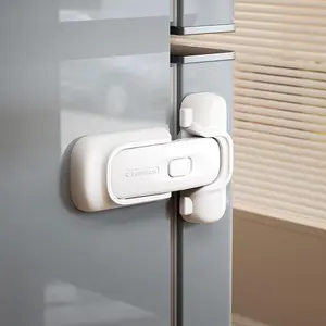 EUDEMON 1 Pack Refrigerator Lock, Child Proof Fridge & Freezer Lock for Kids & Toddlers, Easy to Install,no Tool Need or Drill