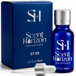 Santal ST09 Hotel Scent Diffuser Oil | 0.5 Fl oz (15 ml) - Waterless Diffuser Oil Refill & Highly Concentrated Fragrance Oil, Diffuser Oil Scents Luxury, Hotel Oil Diffuser