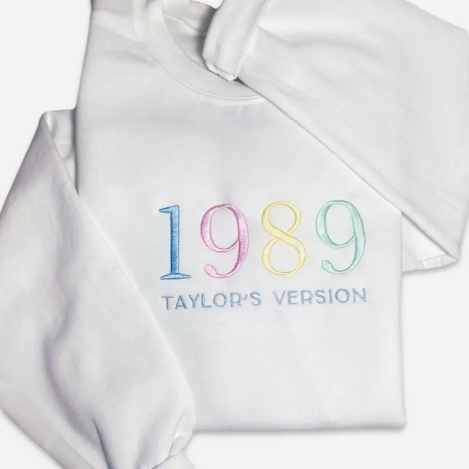 1989 Pastel  Embroidered Crewneck