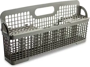 UPGRADED Lifetime Appliance W10190415 Silverware Basket Compatible with Whirlpool, Kenmore Dishwasher - WPW10190415