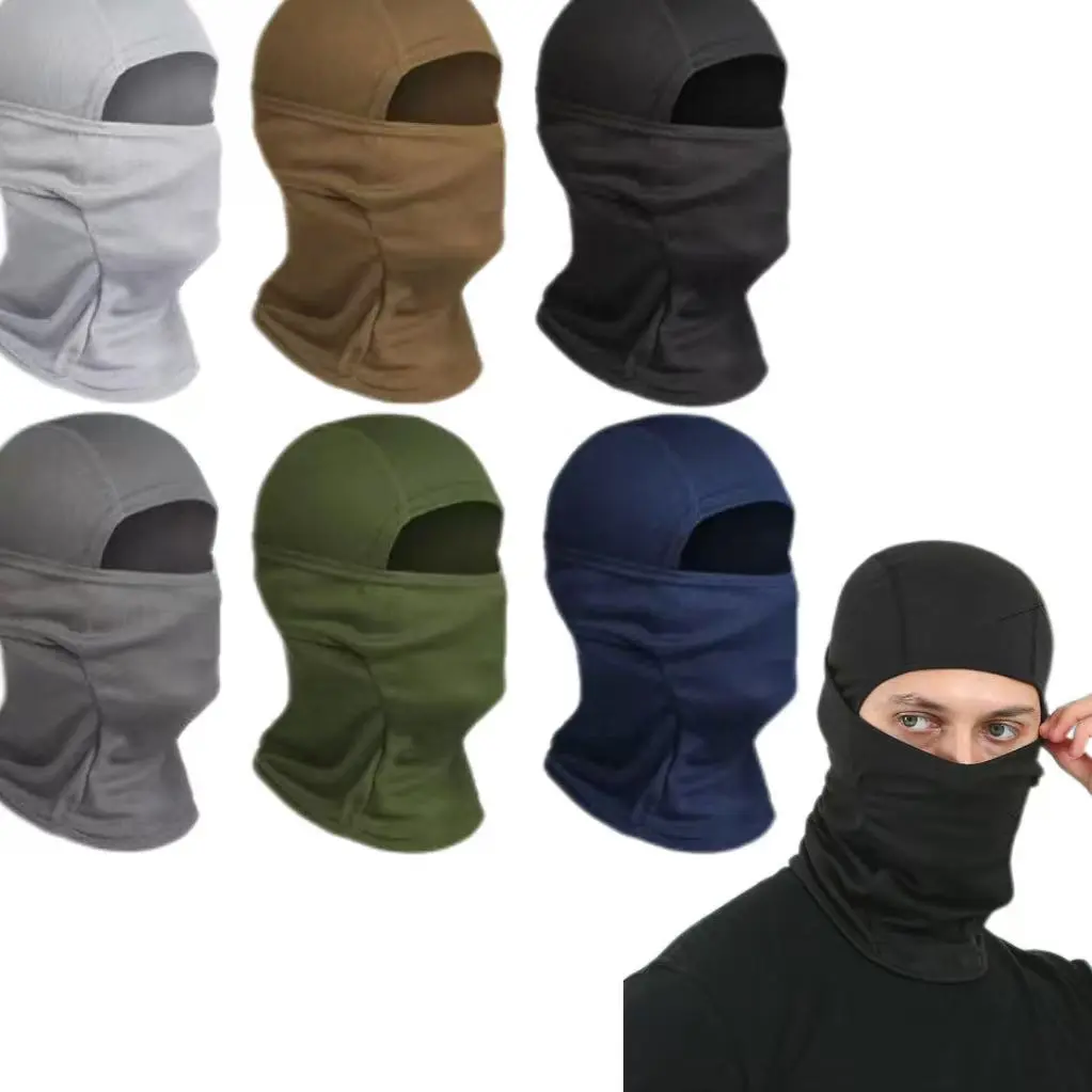Unisex Windproof Balaclava, One‑Size Mesh Full Face Mask, Breathable Sweat‑Wicking Sun Protection Face Cover for Cycling Motorcycle Outdoor Sports