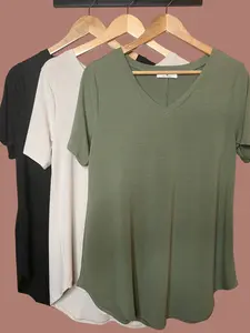 Essential V-Neck Short Sleeve Top