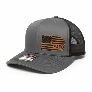 FAFO American flag hat, Richardson 112 Patch Hat Freedom Feather Snapback