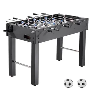 VEVOR Foosball Table, 48 inch Standard Size Table, Indoor Full Size Foosball Tables for Home, Family, and Game Room, Durable Soccer Set, Includes 2 Balls, Score Keeper, and 2 Cup Holders