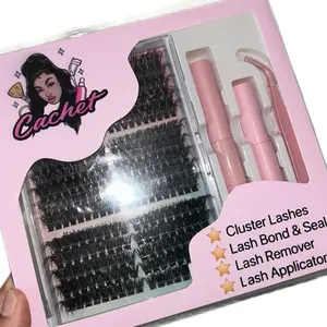 Everything Cachet Lash Clusters - Eyelashes, Lash Bond & Seal Remover, Lash Applicator, Cluster Lashes for Makeup Use