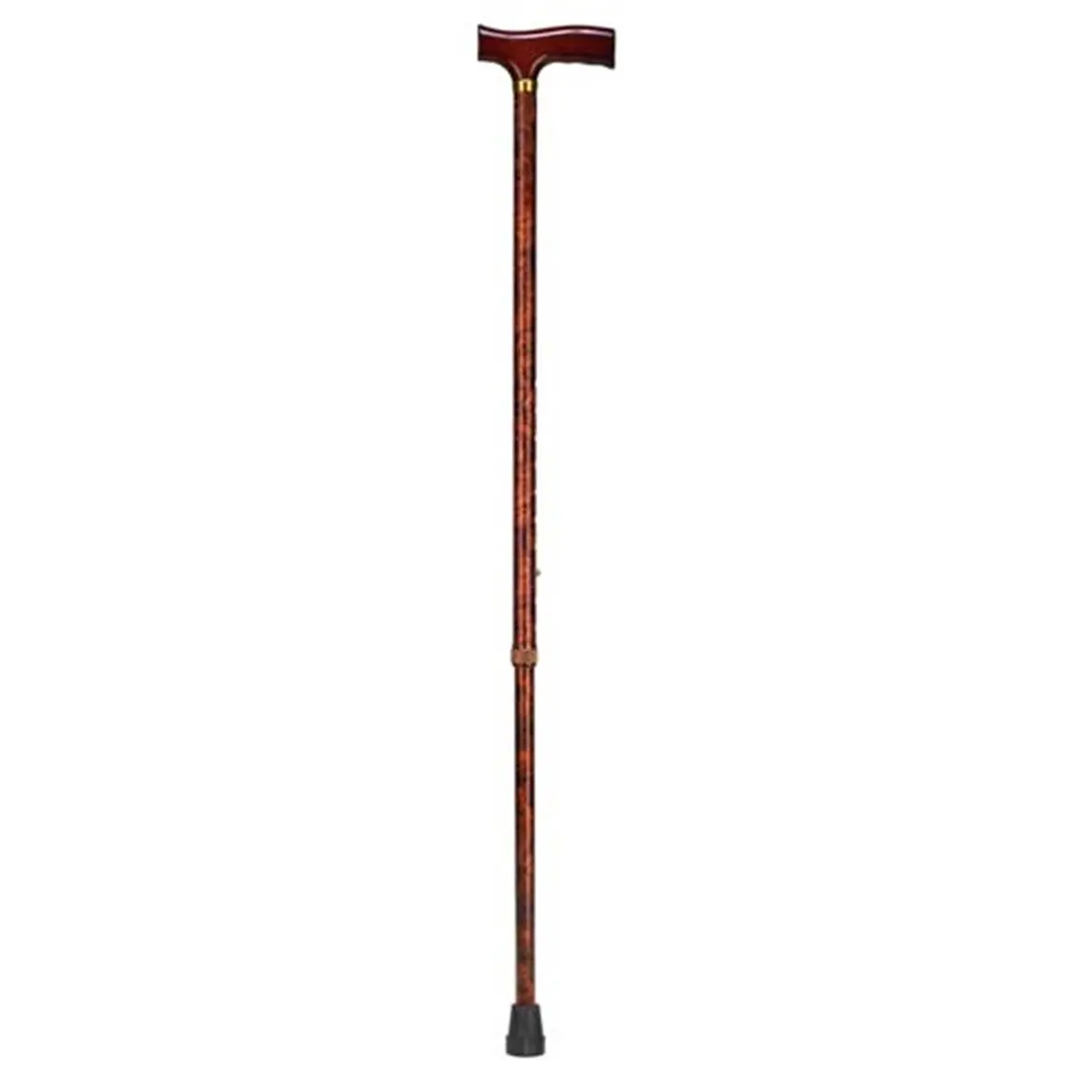 Mabis Adjustable Height Derby-Top Handle Lightweight Designer Cane - Anodized Aluminum, 250 lbs Capacity, 31"-41" Length, Copper Swirl for Small Animal Health Support