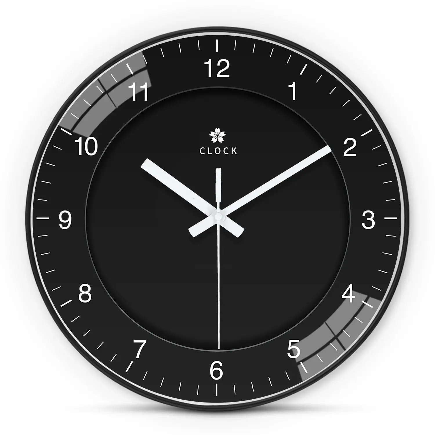 Simple Glass Face Wall Clock, Analog Clock, 8-12 Inch Round Silent Non-Ticking Timer, Aa Battery Powered, Ideal for Living Room Office Bedroom Gift, Decorative Clock, Home Decor