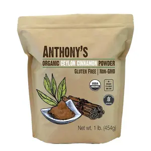 Anthony's Organic Ceylon Cinnamon Powder, 1 lb, Ground, Gluten Free, Non Irradiated, Non GMO, Keto Friendly