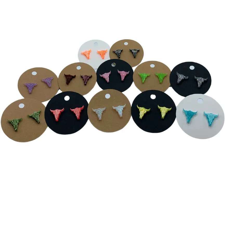 Longhorn Resin Earring - Elegant Design for Everyday Wear
