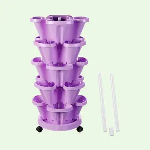 Outdoor Indoor Vertical Stackable Soil Garden Outdoor Indoor Vertical Stackable Soil Garden