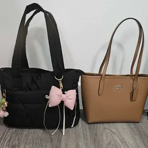 BAGSMART Puffy Bubble Tote Bag 3 Sizes for Women Quilted Laptop Shoulder Handbag, Lightweight Work Tote with Multiple Compartments for Travel &  Work Organize Zipper Closure Durable Tote bag TikTokShopJumpstartSale