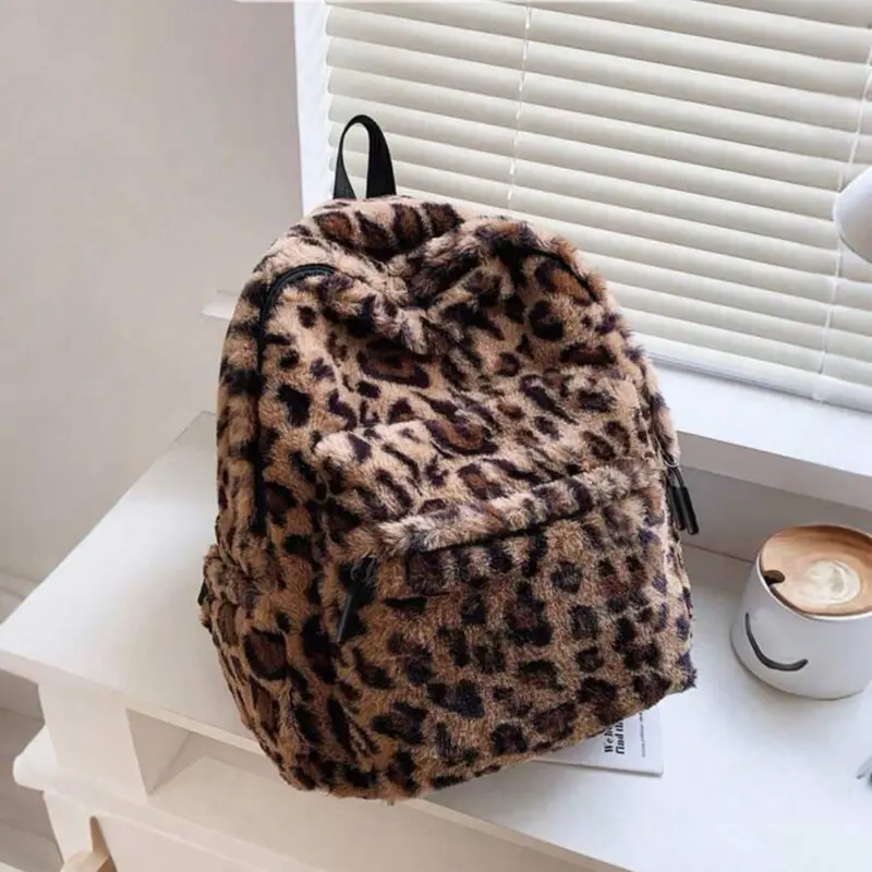 Y2K Cheetah Print Back 2 School BackPack