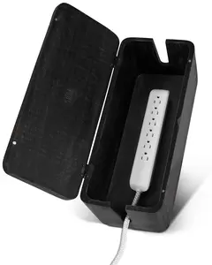Large Cable Management Box - Organizer for Power Strips & Cords. Ideal Desk/Floor Wire Storage, Cord Hider, & Electrical Cable Organizer