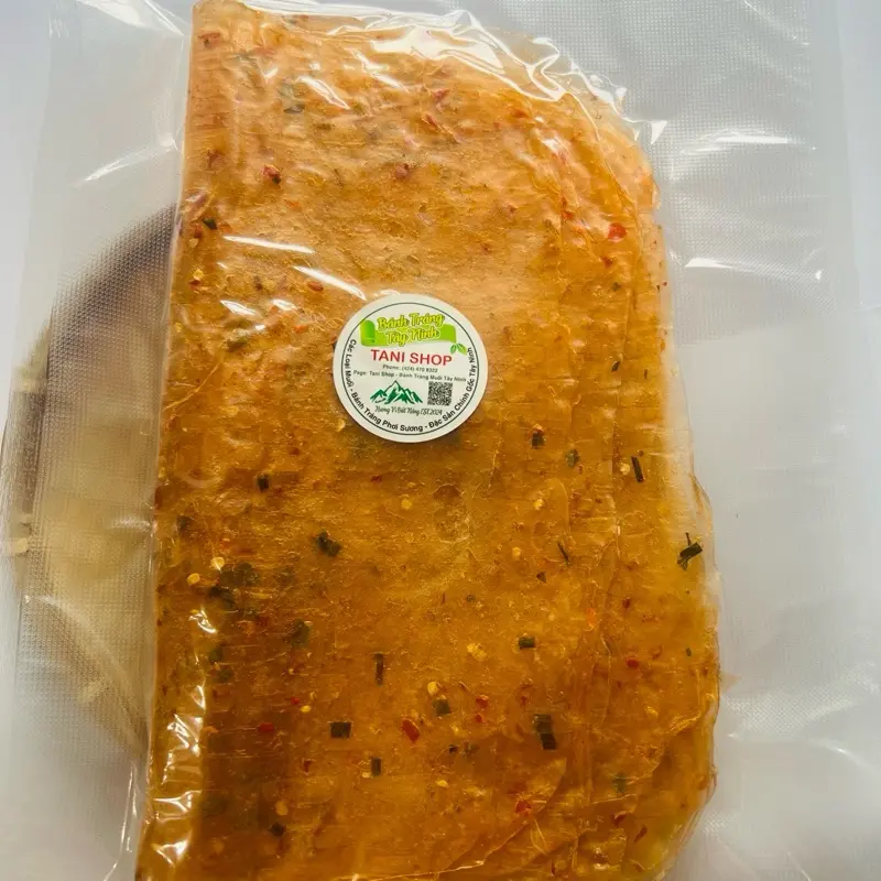 Bánh tráng DẺO TÔM 500g- Vietnamese soft spicy shrimp Rice Paper Snack