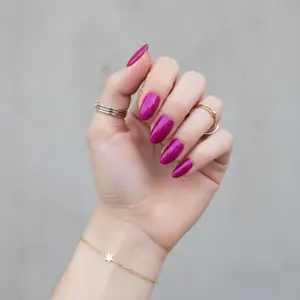 TiTinails Cat Eye Press On Nails Magnetic Almond Shape Handmade PMMA 10 Pcs Reusable False Nails Salon Quality Glossy Finish