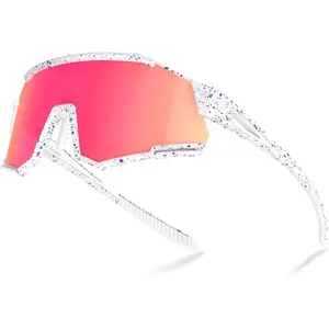 Polarized Kids Sunglasses, Youth Baseball Sunglasses Ultra-Light TR90 Frame UV400 Sports Cycling Glasses for Boys Girls