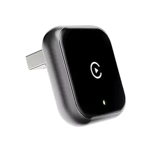 2026 Latest Model 2-in-1 Wireless CarPlay Adapter for Apple & Android Fast 2.4/5GHz WiFi Bluetooth 5.0 No Latency Plug & Play USB Mobile Charger