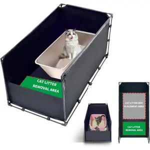 Extra Large Cat Litter Box Enclosure 36.22"x18.50"x16.93" Big Covered with High Front Splash Guard Waterproof Portable for Indoor Cats Kittens Multiple Pets