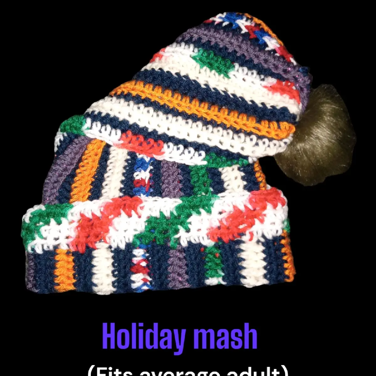 Crochet stocking cap (Holiday Mash)