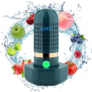 Vegetable and Fruit Cleaner Machine, Purified Water-Proof Fruit Cleaning Device with OH-ion Purification Technology 250min Working time and Wireless Charging, for Cleaning Fruit, Grain
