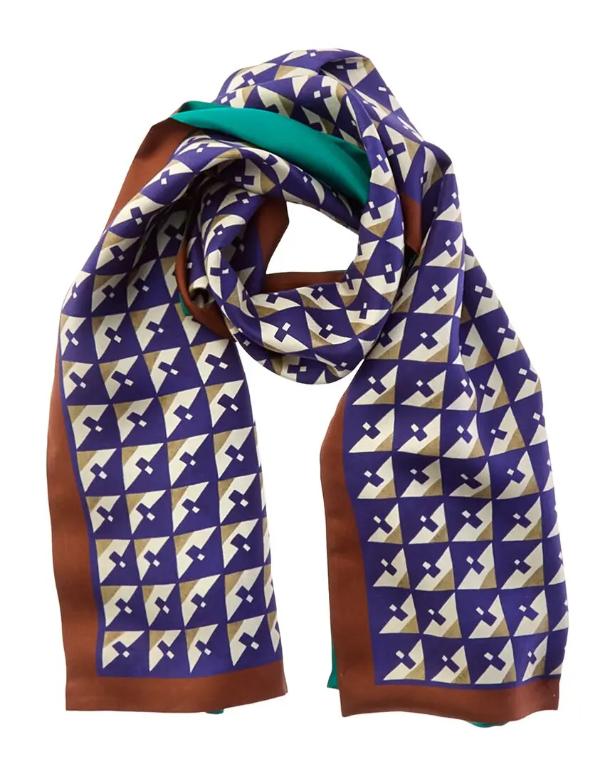 Miu Miu Logo Silk Scarf
