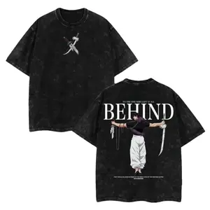 Retro Heavy Limited Toji X The one who left it all behind - Jujutsu Kaisen Anime Double Printed Vintage Oversized Washed Tee Unisex Oversize Anime Manga Washed Heavyweight Cotton T-shirt, Gift For Anime Fan, Anime Lover Jujutsu Kaisen anime merchandise