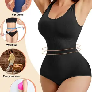Women's Body Shaping One-Piece Bodysuit Vest, Waist Cinching Abdomen Slimming Hip Lifting Open Crotch Design, No Need To Take Off Comfort Shaperwear For Daily Casual Wear