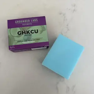 Grass Fed Beef Tallow & Copper GHKCU Peptide Soap Bar with Coconut Oil Shea Butter for Acne Face & Body Wash Unisex Daily Skincare Cleanser for Skin Renewal by Grounded Labs Sciences - Grass Fed Beef Tallow & Copper GHKCU Peptide Soap Bar with Coconut Oil Shea Butter for Acne Face & Body Wash Unisex Daily Skincare Cleanser for Skin Renewal by Grounded Labs Sciences -
