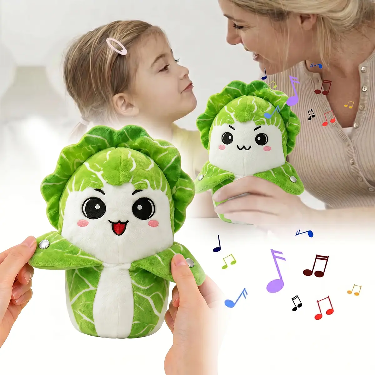 Interactive Music Plush Toy Set for Kids Adults, Sensing Metronome with Sounds for Multiplayer Interaction Game, Fun Musical Sensory Toy for Christmas Birthday Gifts