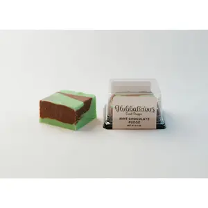 Chocolate Mint Fudge Hubbalicious Sweet Shoppe Dessert - 3 oz Layered Fudge Treat