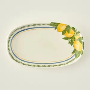 Lemoncello Porcelain Serving Platter - 11"