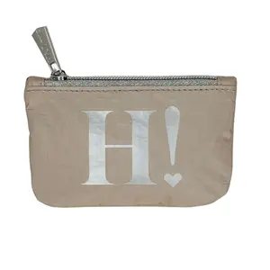 Gift Card Pouch - Shimmer Beige with Silver H!