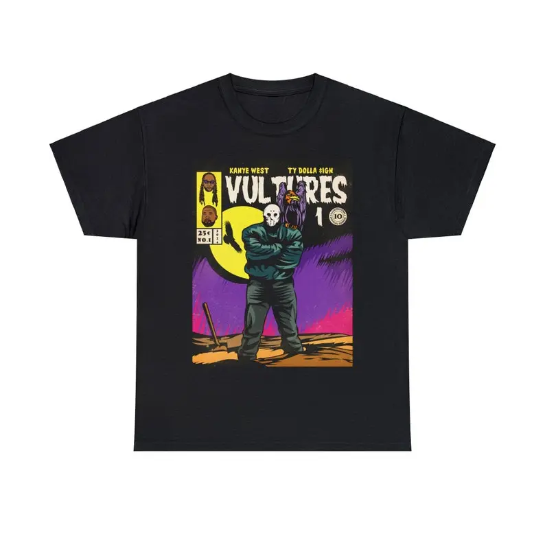 vultures 1 ty sign album vintage comic artwork t shirt ,hip hop,rappers, Unisex Heavy Tee Express Delivery available