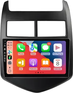 2+64G 5G-WiFi6 Car Radio Stereo for Chevy Sonic Aveo 2011-2015,9 inch Android 13 Touchscreen Head Unit with Wireless Carplay Android Auto GPS Navigation Bluetooth SWC FM HD Backup Camera