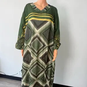 Linen Maxi Kaftan Dress