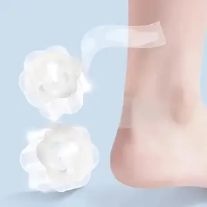 30pcs Adhesive Gel Insoles with Non-slip Heel Pads, Waterproof Dustproof Gel Footpads, Visible Friction Protection for High Impact Shoes, Shock Absorbing Insoles