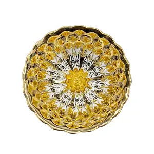 Golden Glow Lotus Jianzhan Cup Porcelain Bowl with Intricate Lotus Carving & Delicate Petal Textures for Special Occasions Hand-Made Gift-Giving Choice