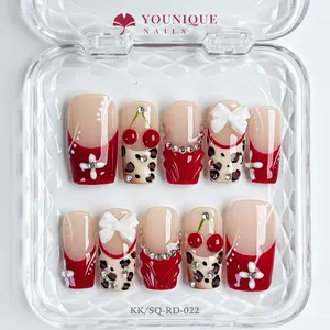 Younique Nails 2026 | Valentine’s Day Nails Collection | 10PCS 100% Handmade Press-On Nails | Reusable Colorful Art