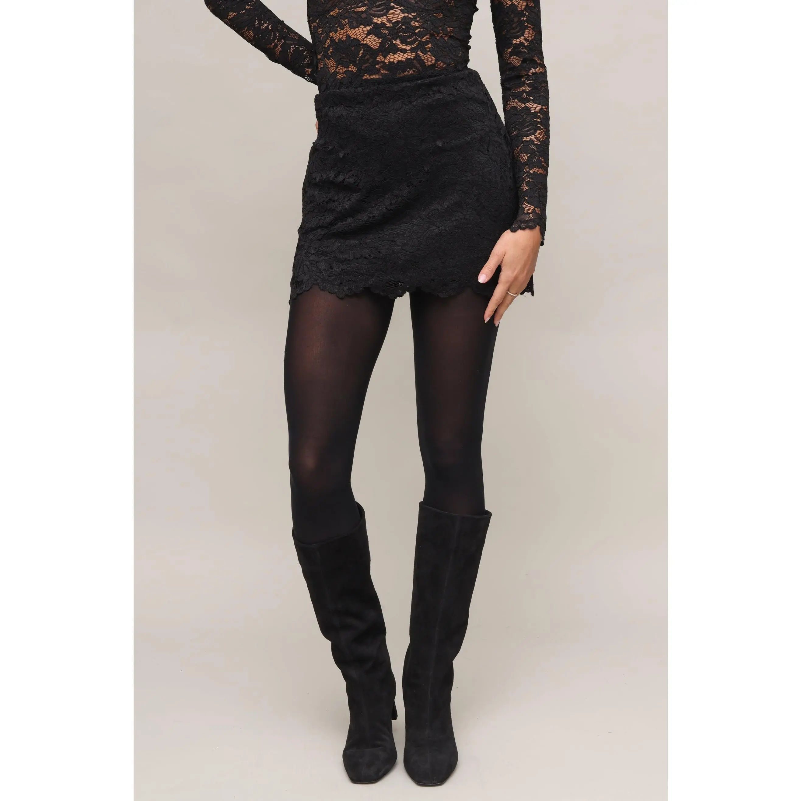 Alessandra Lace Mini Skirt