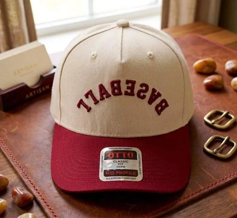 Upside Down Baseball Hat: Embroidered Trucker Cap