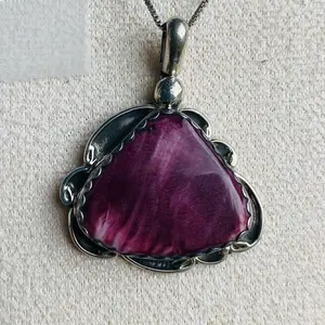 Purple Spiny Oyster Pendant Necklace “Rare”