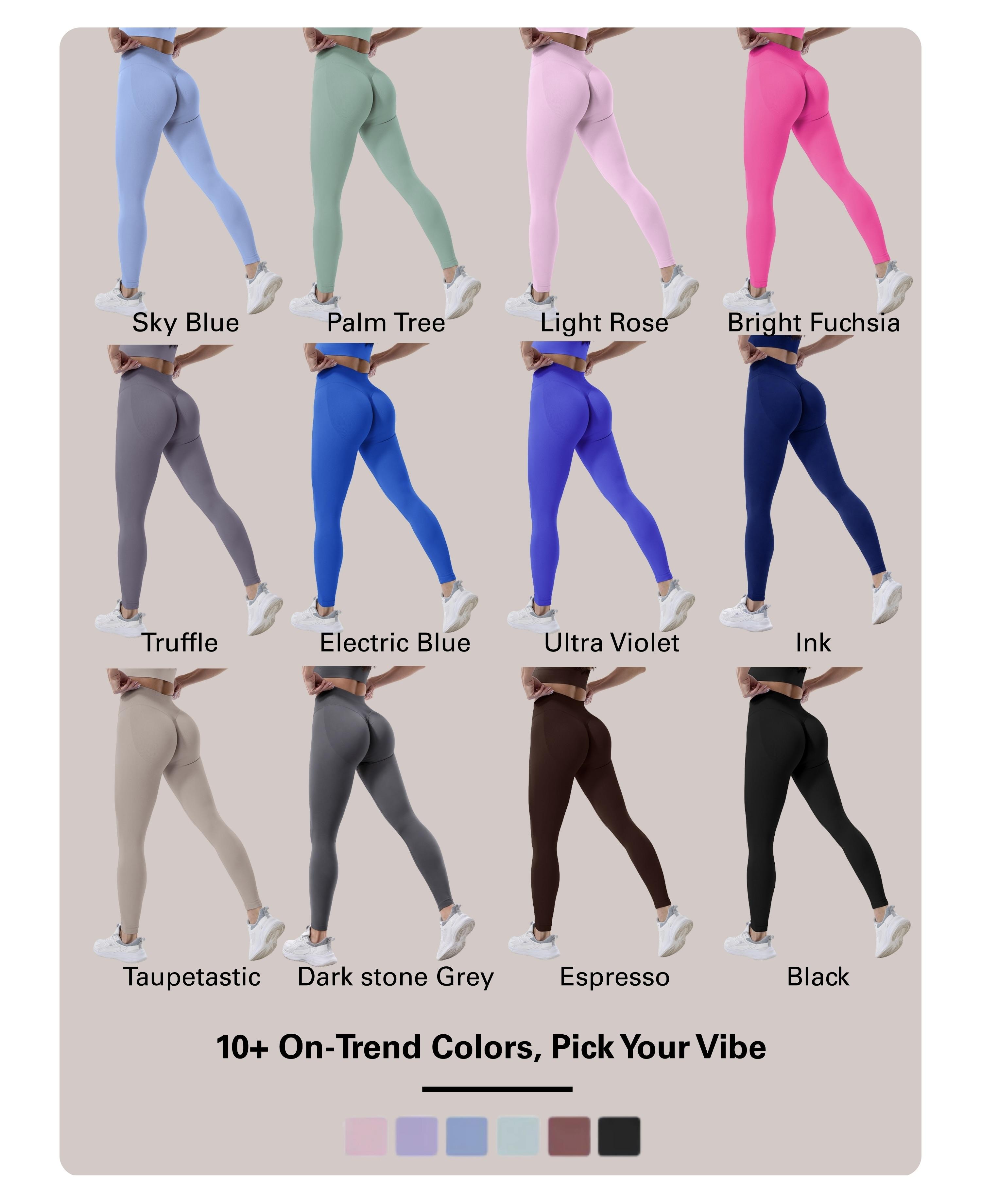 Coral Canton High Waisted Seamless Sports Leggings