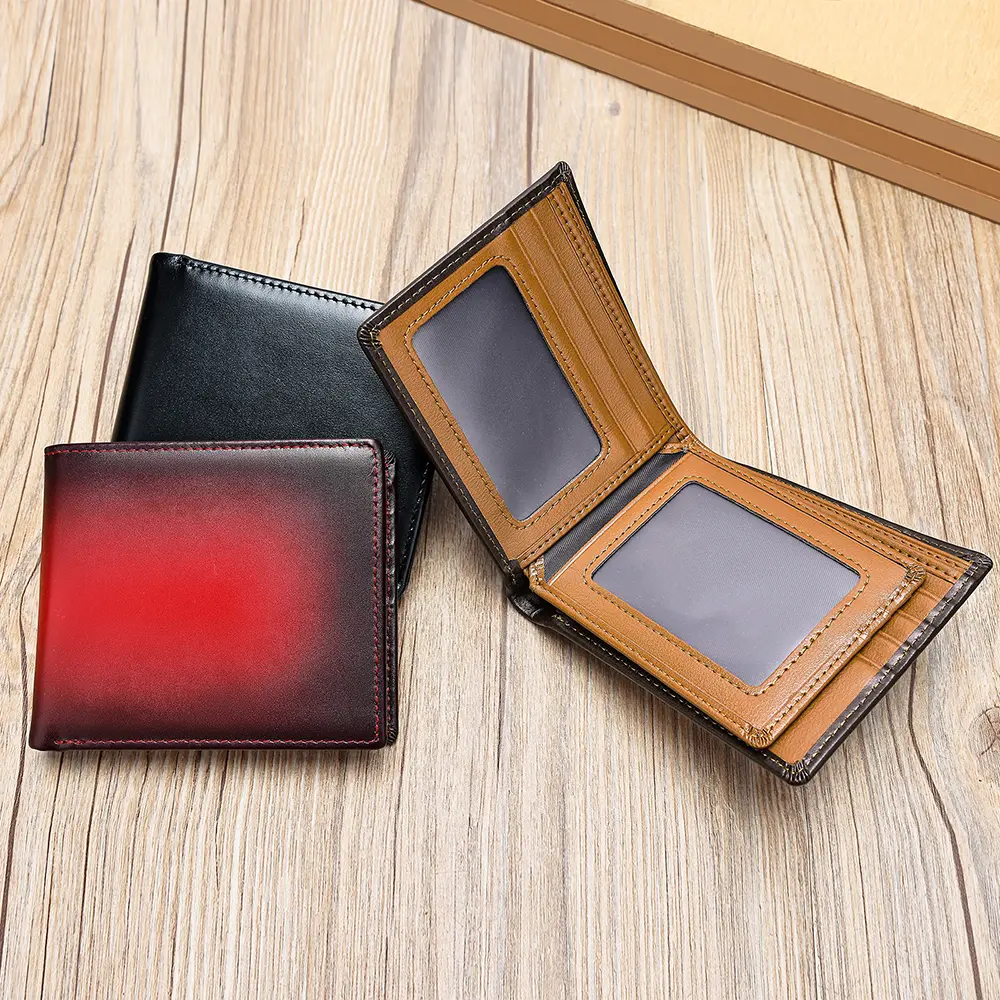 Men's Leather RFID Bifold Wallet - Outdoor, Daily-Use Card Holder