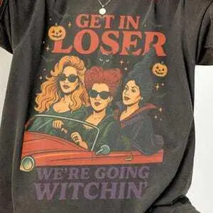 Get In Looser We're Going Wıtchin Shirt, Hocus Pocus Tee, Halloween Shirt Designs, Vintage Halloween T-shirt, Halloween Sweatshirt, Sanderson Sisters Shirt