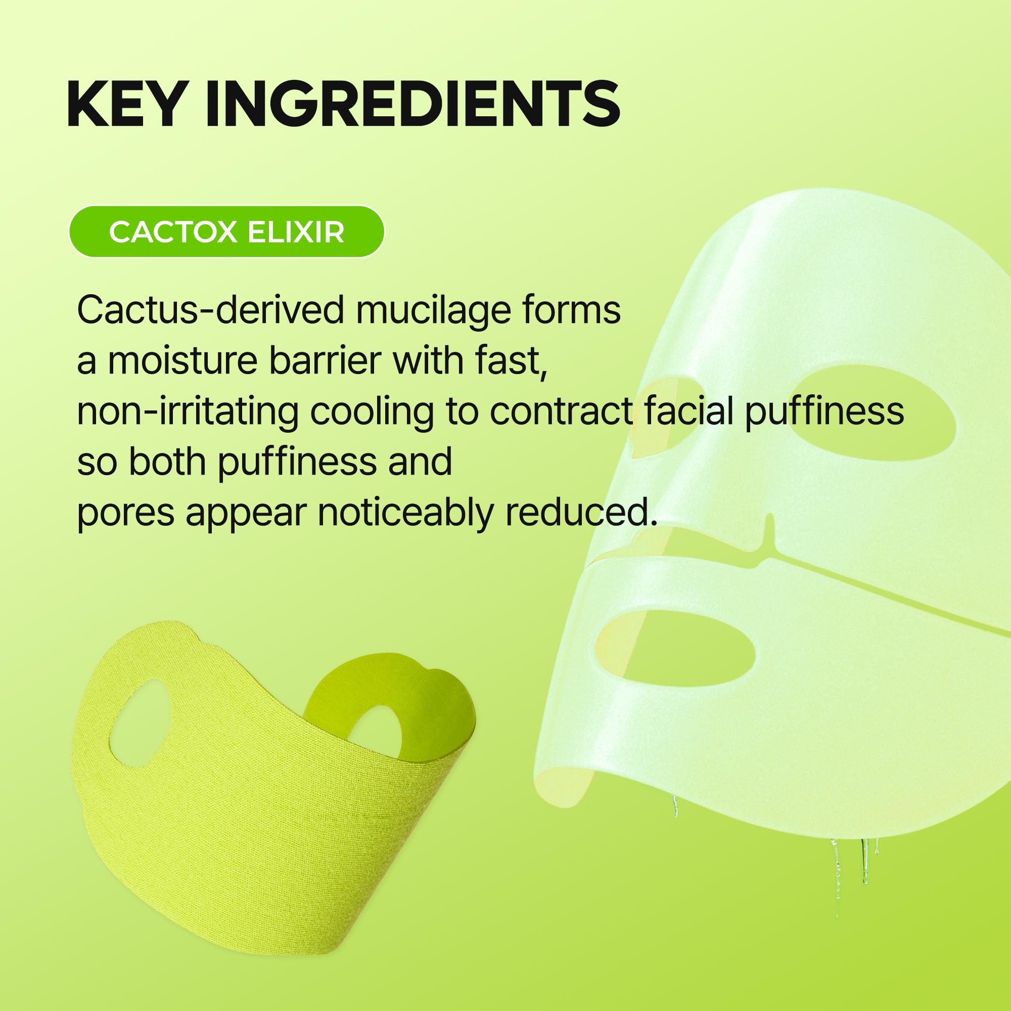 [Dr.Melaxin Official] CACTOX Essential 5-Step Pore Tightening Starter Set with Cactus Cooling Reduce Puffiness & Pore Tightening for Visible Skin Repair