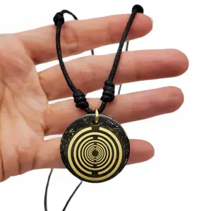 Pendant Lakhovsky EMF Shielding/ MultiWave Oscillator (MWO) Antenna for Energy Protection and Higher Vibration Natural Crystals inner peace daily use