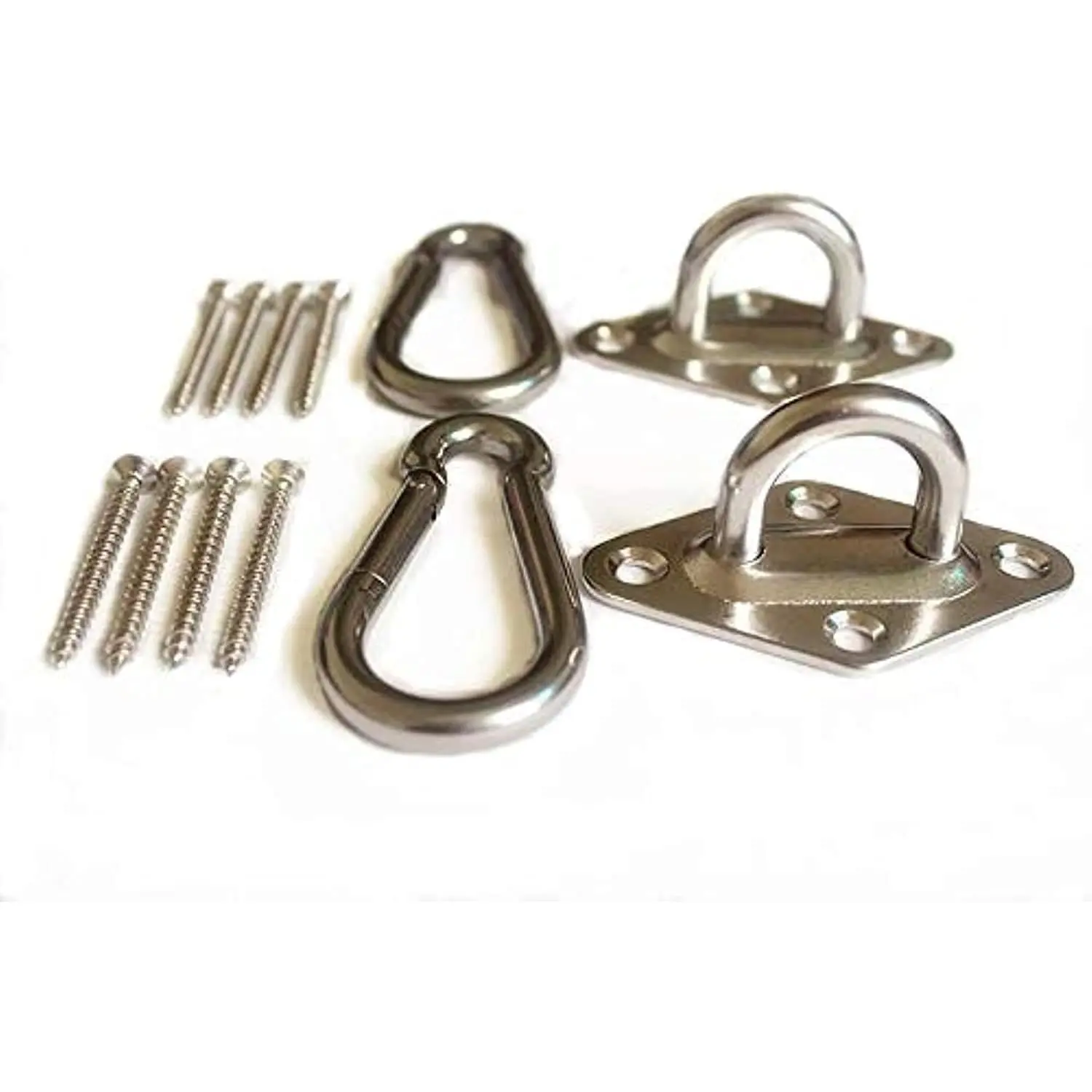 1000 lb Capacity Heavy Duty Hammock Hanging kit Ultra Durable Hammock Hooks Carabiners for Hammock Stand Hammocks Swing Chair,Multiple Indoor Outdoor Suspension Ceiling Hooks