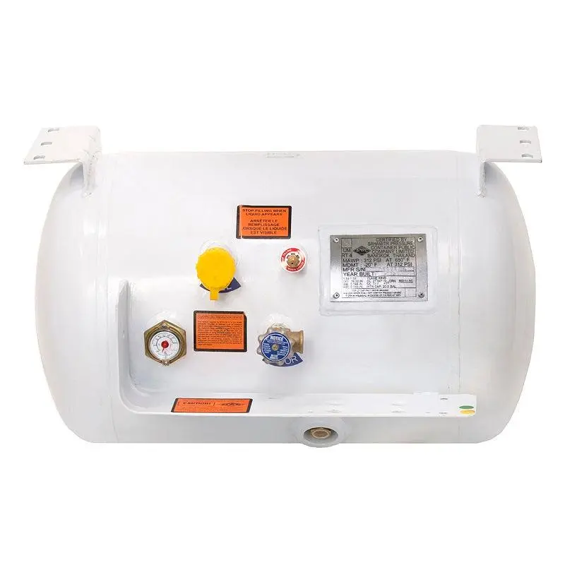 Flame King 20.3 Gallon RV, Van, Or Trailer Horizontal ASME RV Propane Tank Cylinder, 16" x 27"