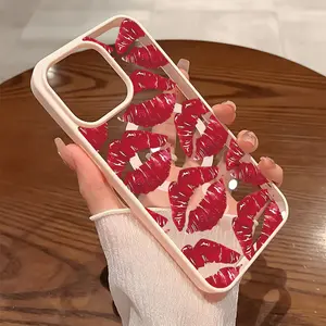 Premium Magnetic Phone Case for iPhone 11-17 Pro Max Sexy Red Lips y2k Cased MagSafe Ready Anti-Fall Ultra-Thin TPU Protection Cover Lightweight & Shockproof